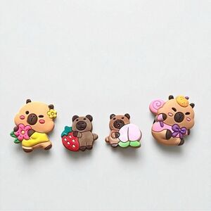 ⭐️3/$25⭐️ Capybara Light Up Croc Charm Set Of 4